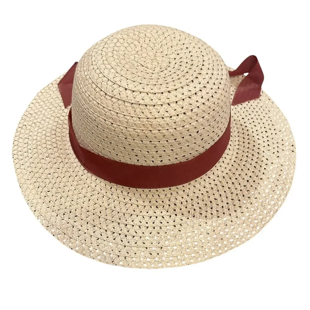 Straw Hat with Red Ribbon 21